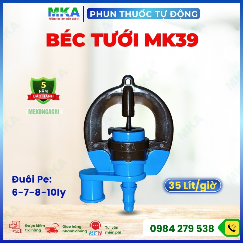 Béc tưới MK39 MKA lưu lương 35 lít